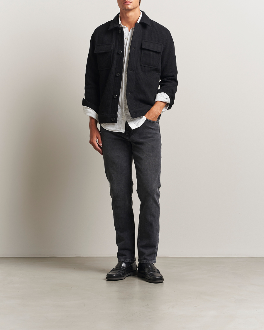 Mies | Housut | Jeanerica | TM005 Tapered Jeans Black Overdye