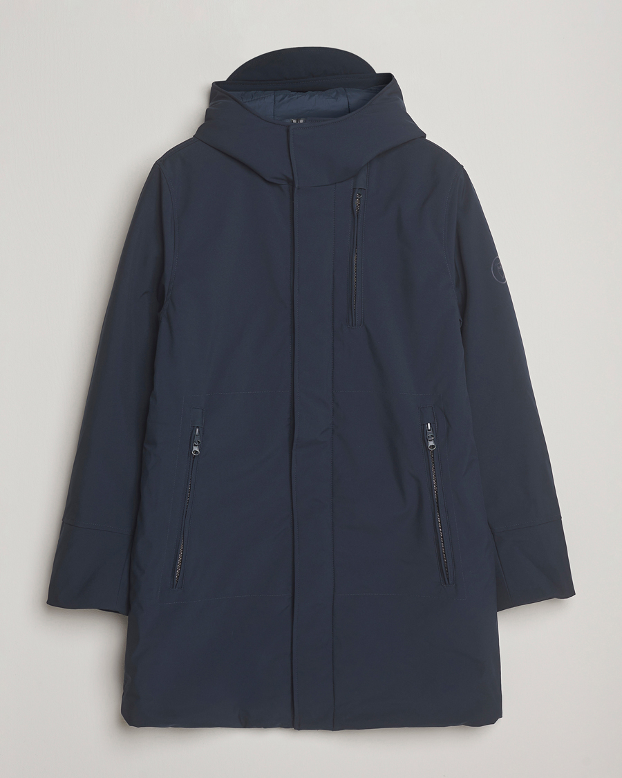 Mies | Takit | KnowledgeCotton Apparel | Climateshell Padded Jacket Navy