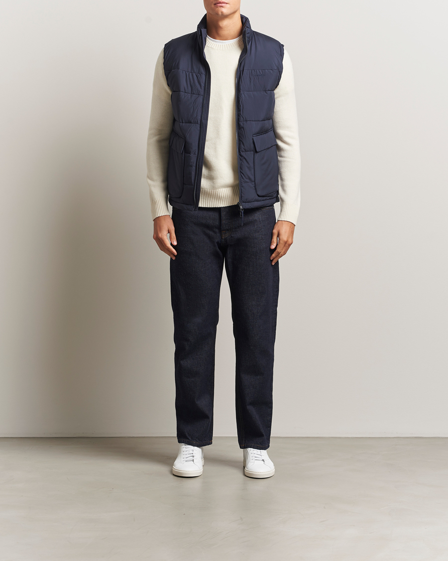 Mies | Ulkoliivit | KnowledgeCotton Apparel | Puffer Vest Night Sky