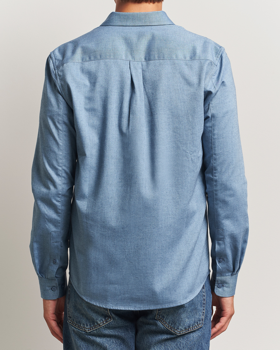 Mies | Kauluspaidat | KnowledgeCotton Apparel | Regular Fit Melange Flannel Shirt Denim