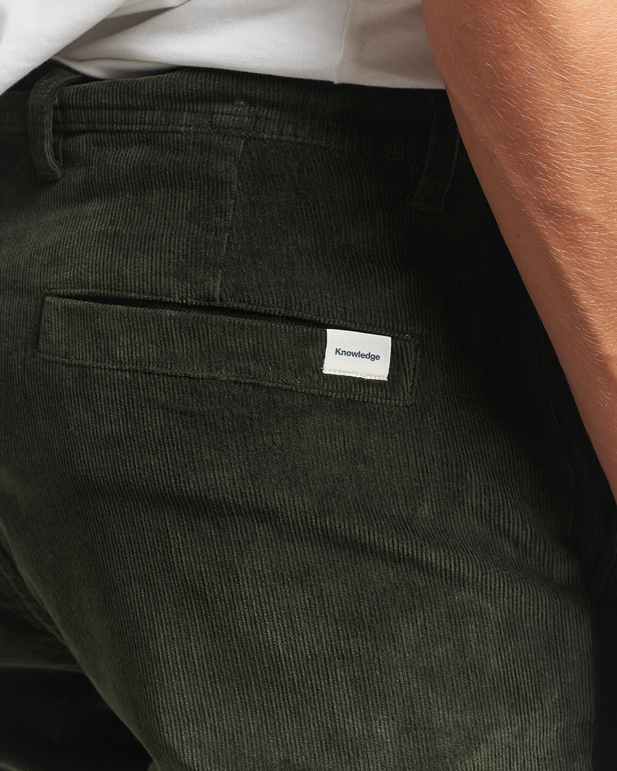 Mies | Housut | KnowledgeCotton Apparel | Chuck Regular Cord Trousers Olive