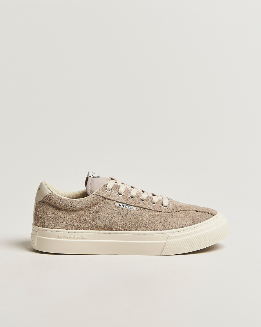 Mies | Tennarit | Stepney Workers Club | Dellow 02 Raw Suede Cupsole Sneaker Taupe