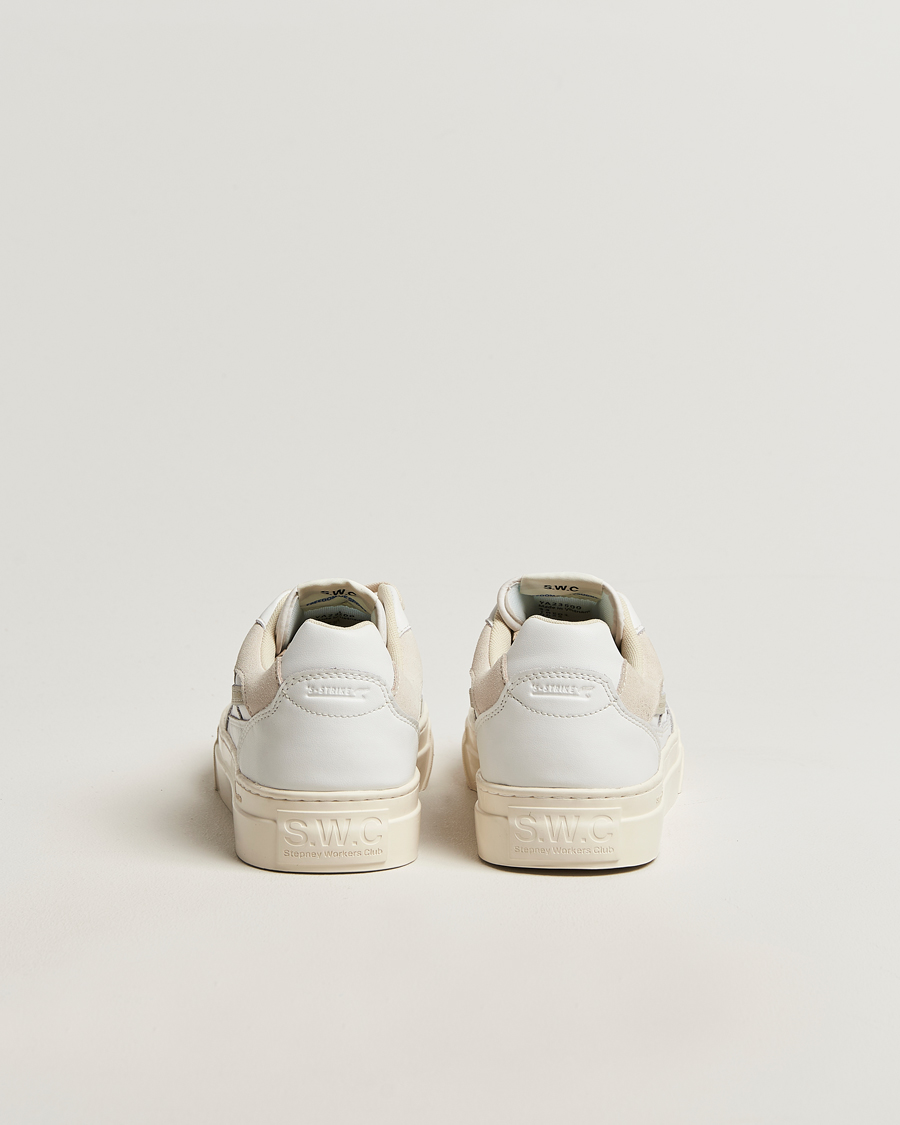 Mies | Tennarit | Stepney Workers Club | Pearl S-Strike Leather Sneaker White Putty