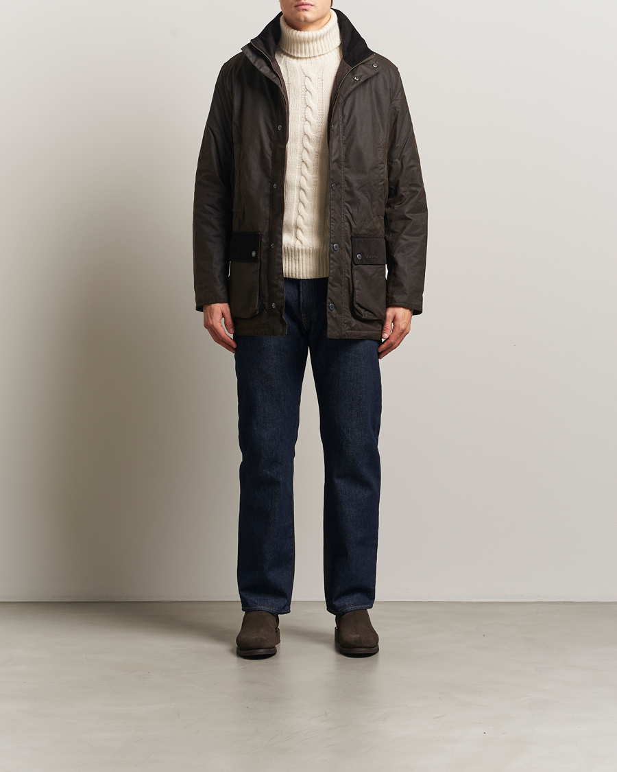 Mies | Takit | Barbour Lifestyle | Modern Border Wax Jacket Brown