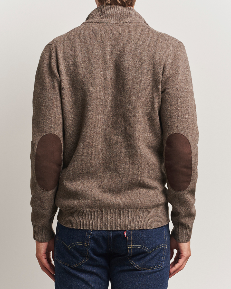 Mies | Puserot | Barbour Lifestyle | Essential Patch Zip Through Cardigan Dark Stone