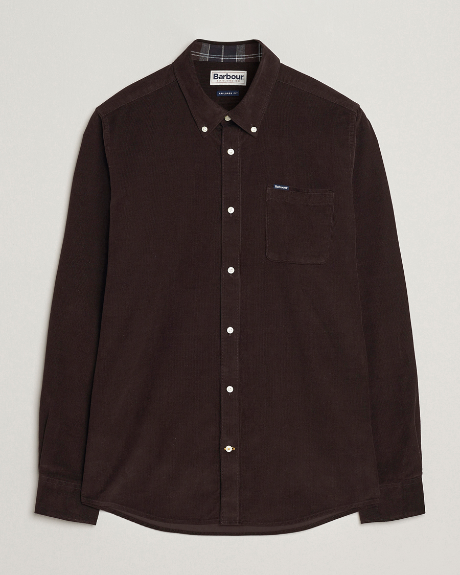 Mies | Kauluspaidat | Barbour Lifestyle | Ramsey Corduroy Shirt Dark Oak