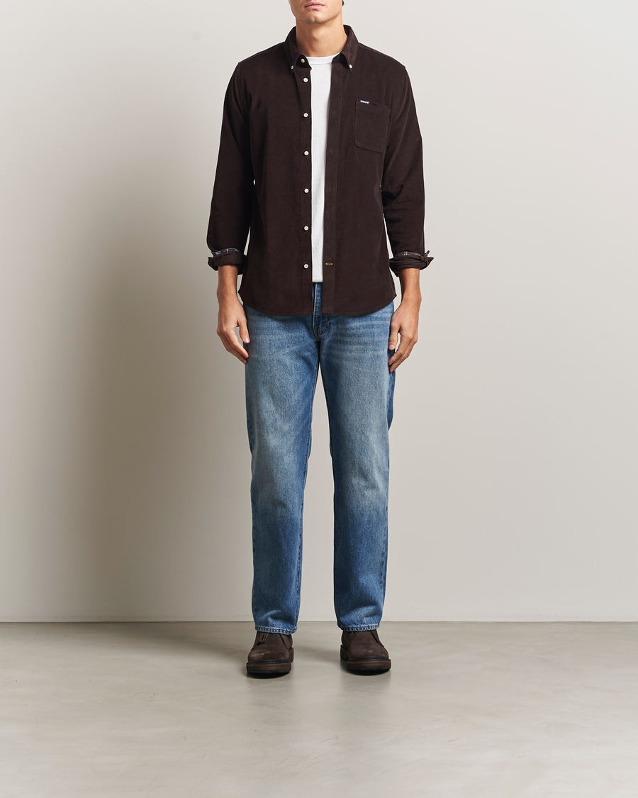 Mies | Kauluspaidat | Barbour Lifestyle | Ramsey Corduroy Shirt Dark Oak