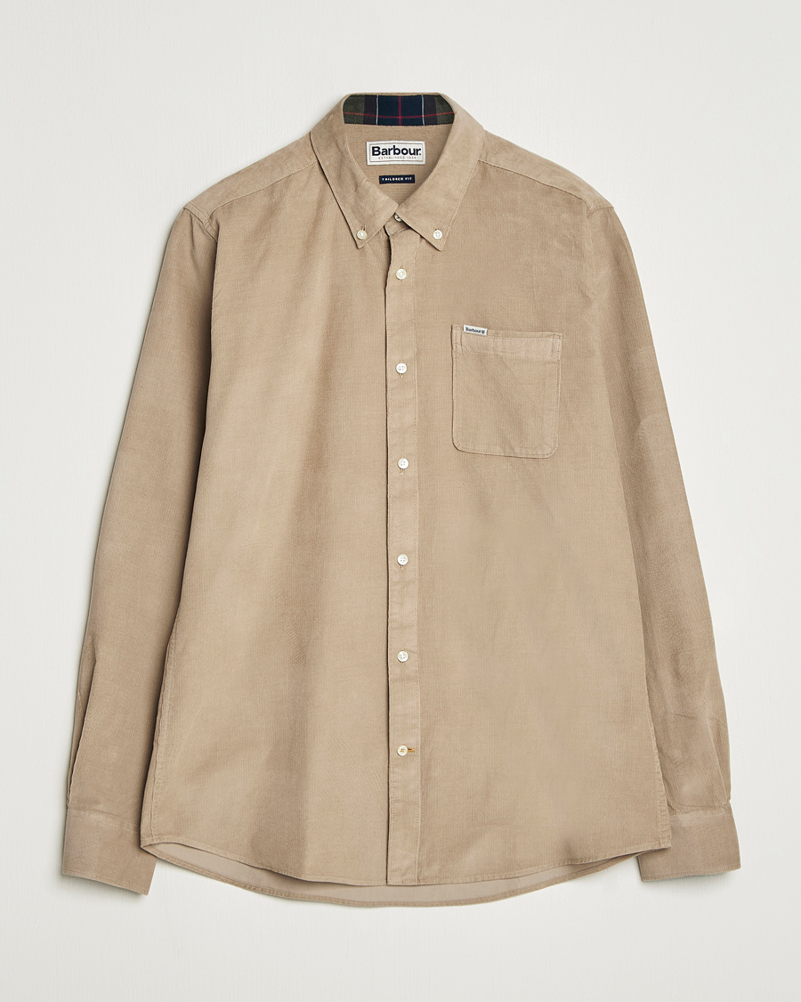 Mies | Kauluspaidat | Barbour Lifestyle | Ramsey Corduroy Shirt Washed Stone