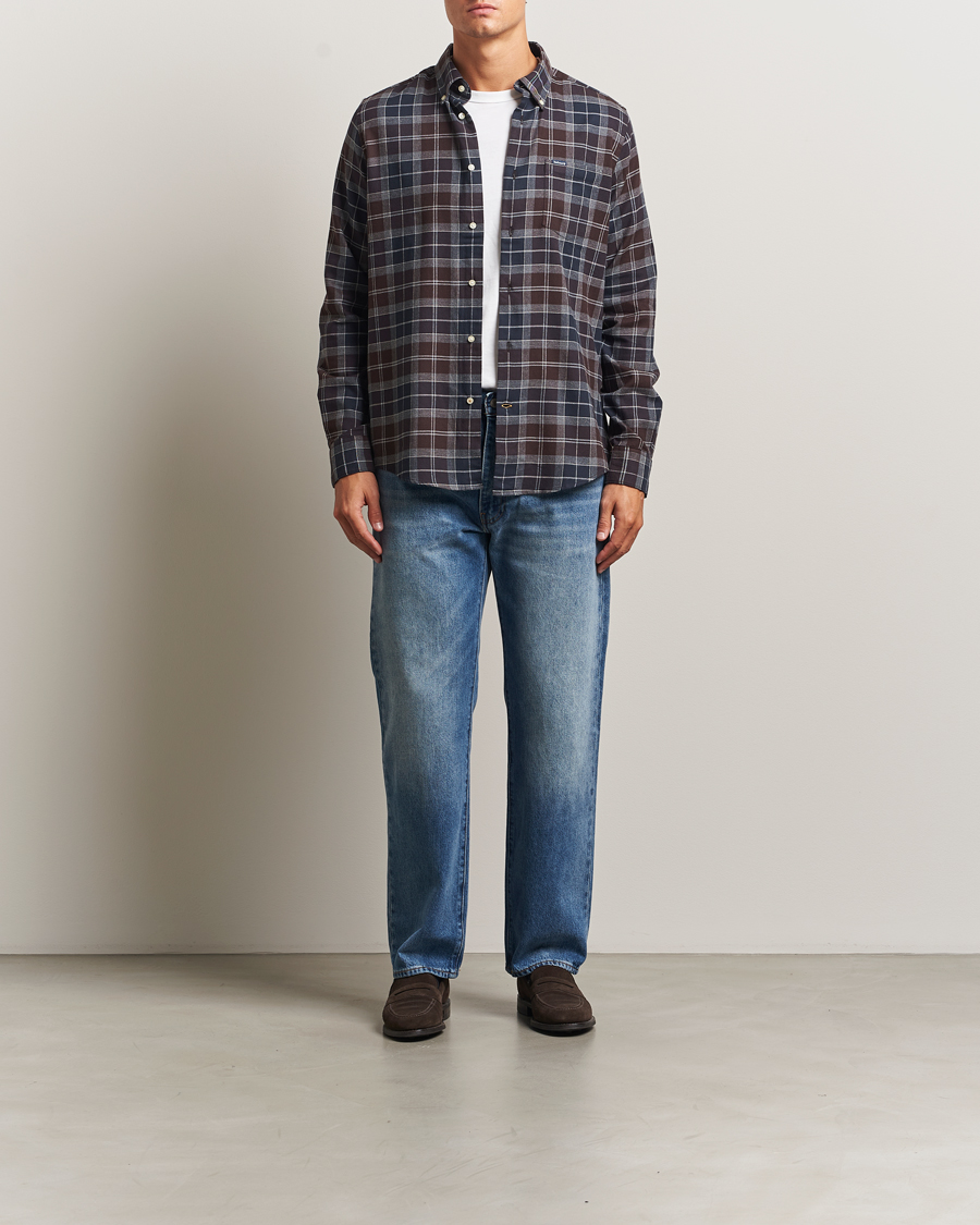 Mies | Kauluspaidat | Barbour Lifestyle | Flannel Check Shirt Midnight Oak