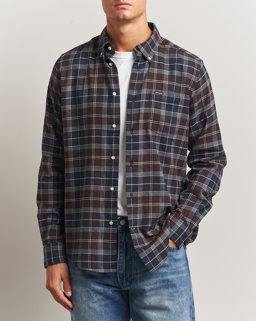 Mies | Kauluspaidat | Barbour Lifestyle | Flannel Check Shirt Midnight Oak