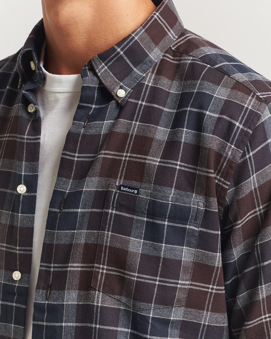 Mies | Kauluspaidat | Barbour Lifestyle | Flannel Check Shirt Midnight Oak