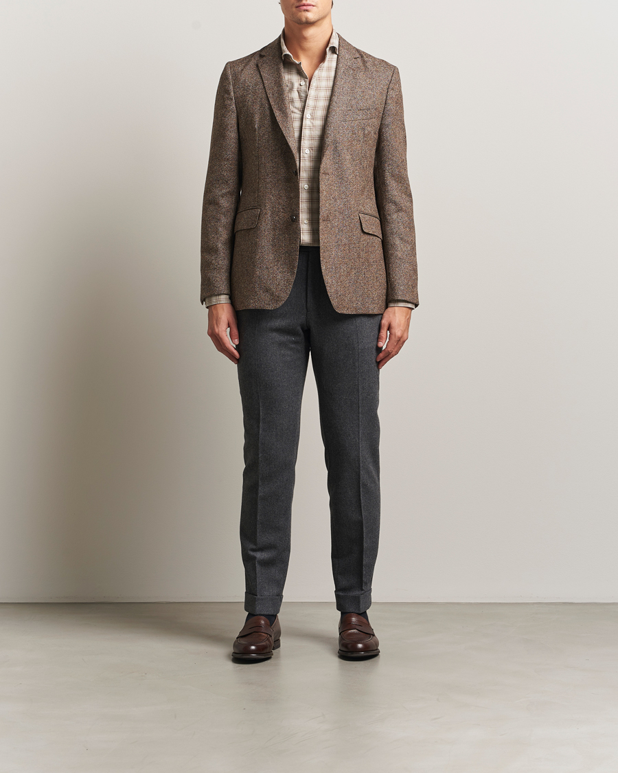 Mies | Pikkutakit | Barbour Lifestyle | Godfrey Moons Shetlands Blazer Brown