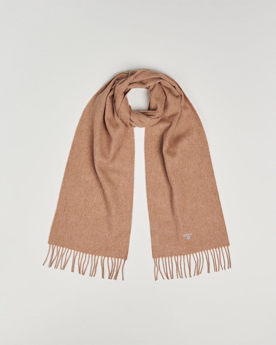 Mies | Kaulaliinat | Barbour Lifestyle | Plain Lambswool Scarf Light Brown