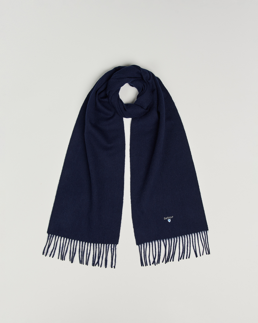 Mies | Kaulaliinat | Barbour Lifestyle | Plain Lambswool Scarf Navy