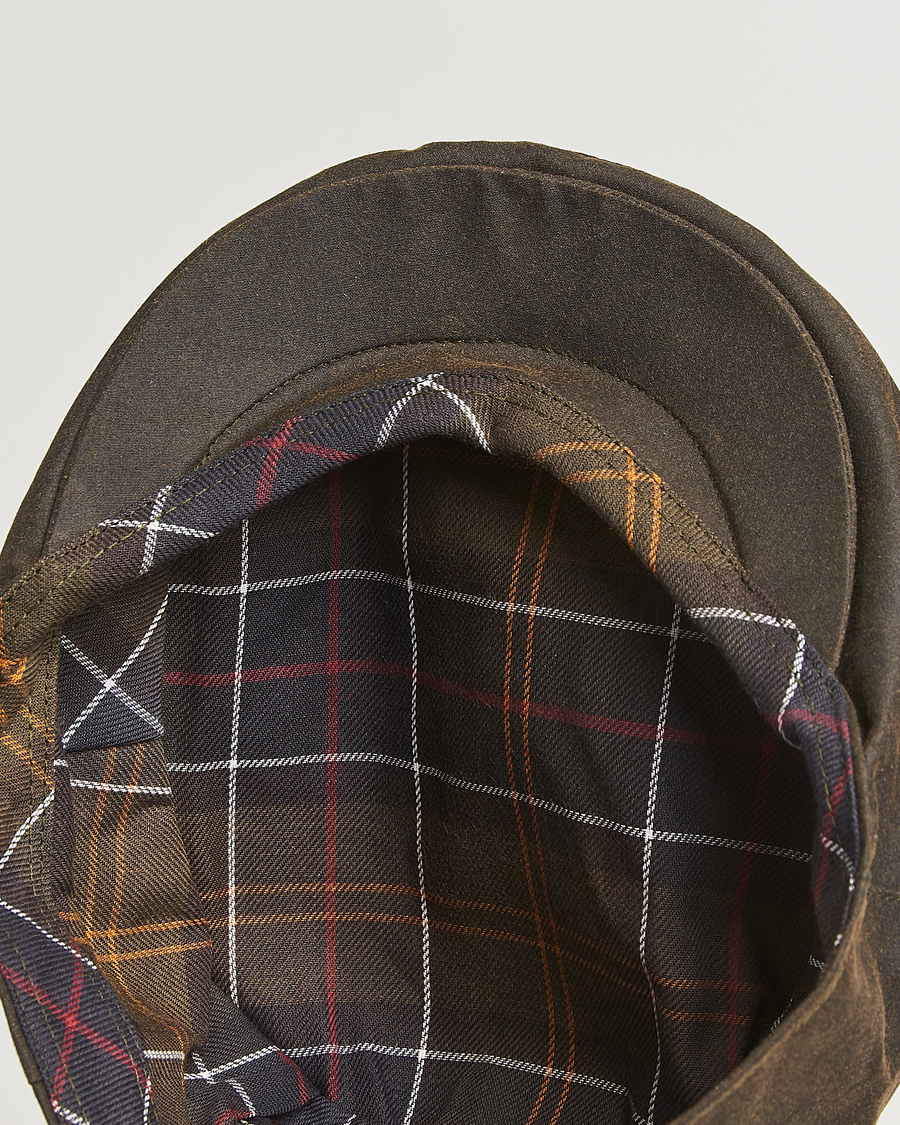 Mies | Päähineet | Barbour Lifestyle | Waxed Flat Cap Olive