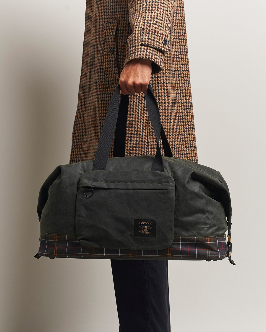 Mies | Barbour Lifestyle Field Wax Holdall Sage | Barbour Lifestyle | Field Wax Holdall Sage