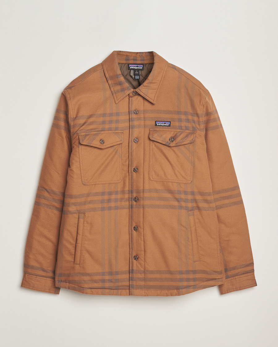 Mies | Kauluspaidat | Patagonia | Lightweigt Insulated Fjord Flannel Shirt Deer Brown