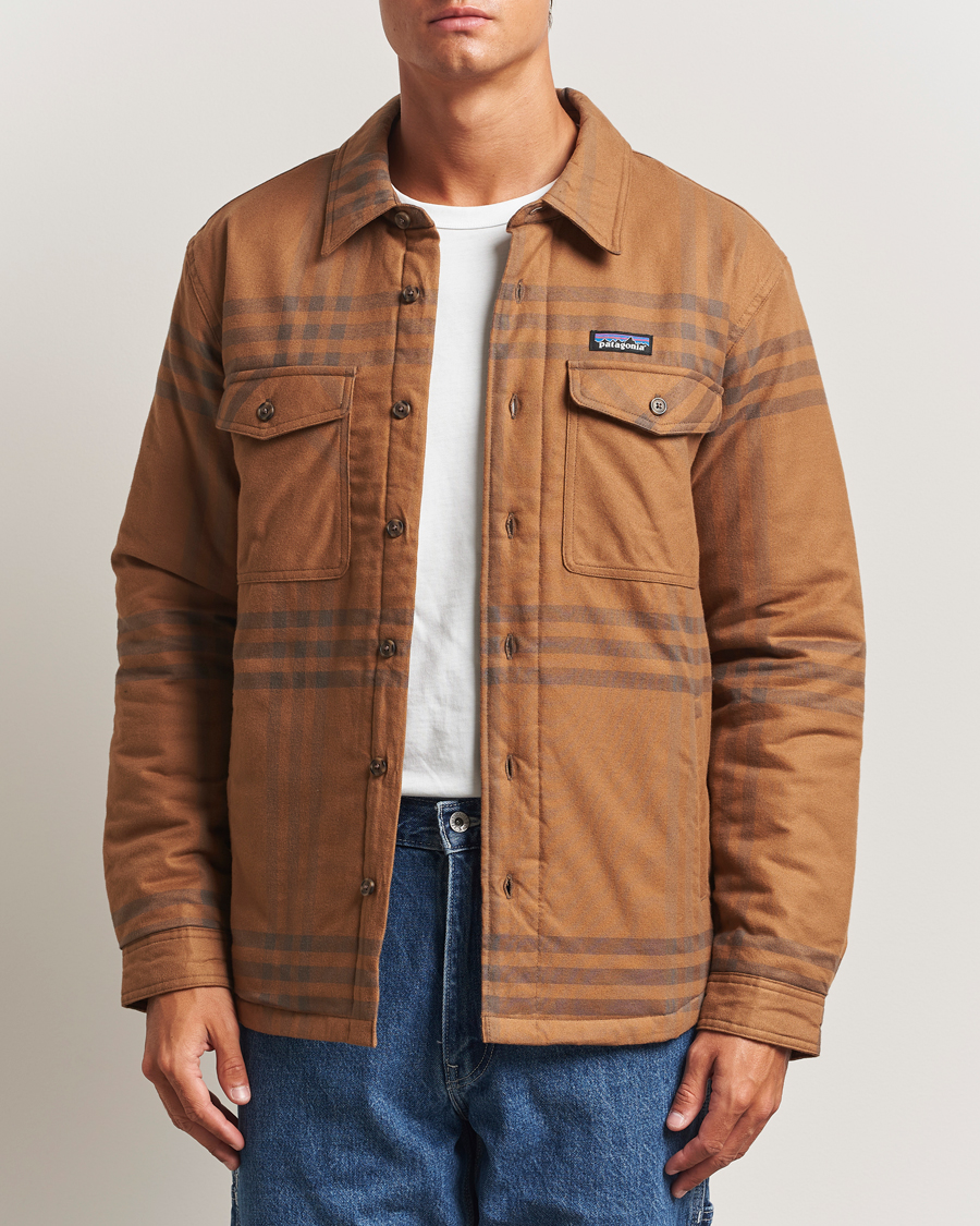 Mies | Kauluspaidat | Patagonia | Lightweigt Insulated Fjord Flannel Shirt Deer Brown