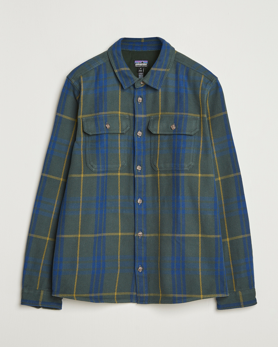 Mies | Kauluspaidat | Patagonia | Fjord Loft Shirt Old Growth Green