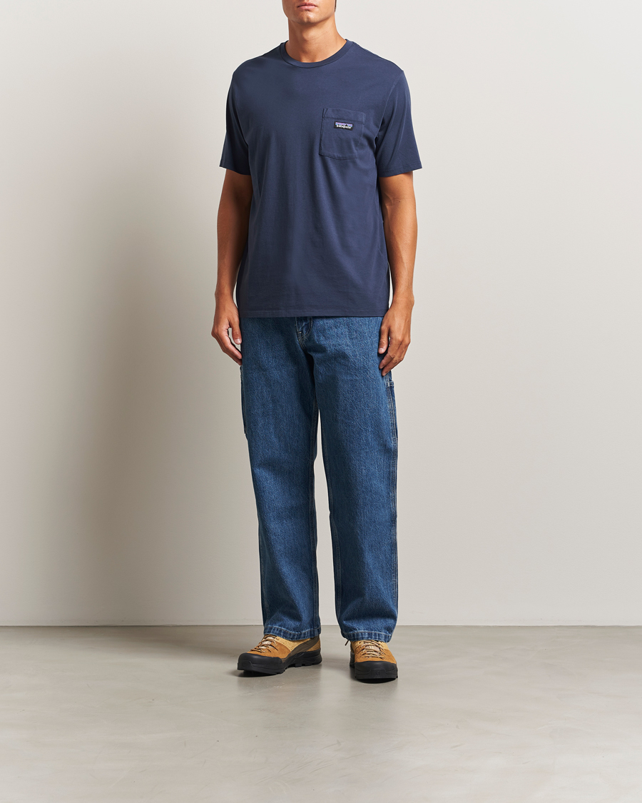 Mies | T-paidat | Patagonia | Daily Pocket T-Shirt New Navy