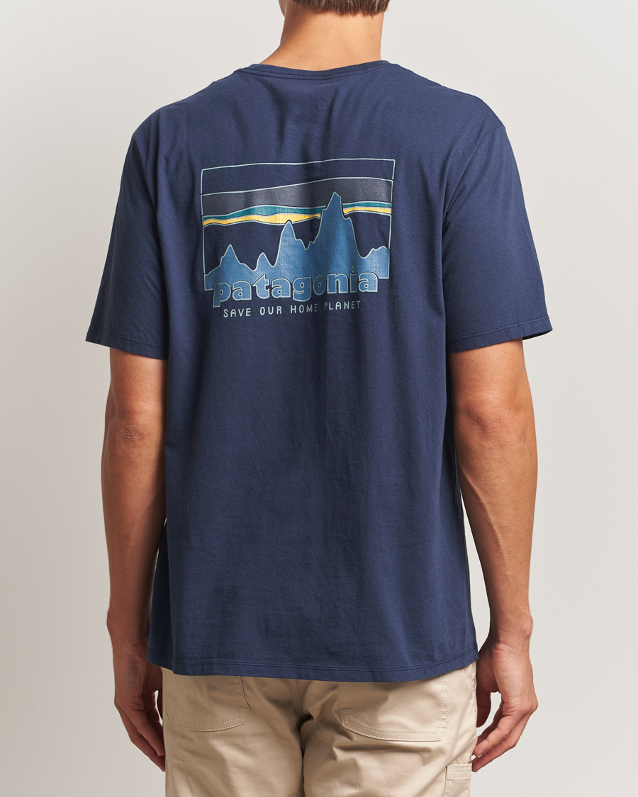 Mies | T-paidat | Patagonia | 73 Skyline Organic T-Shirt New Navy