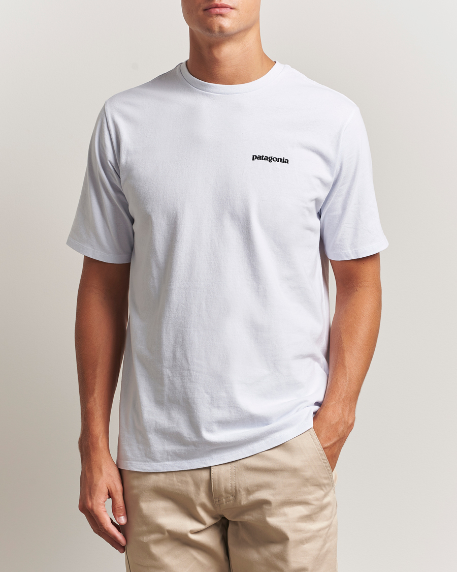 Mies | T-paidat | Patagonia | P-6 Logo T-Shirt White