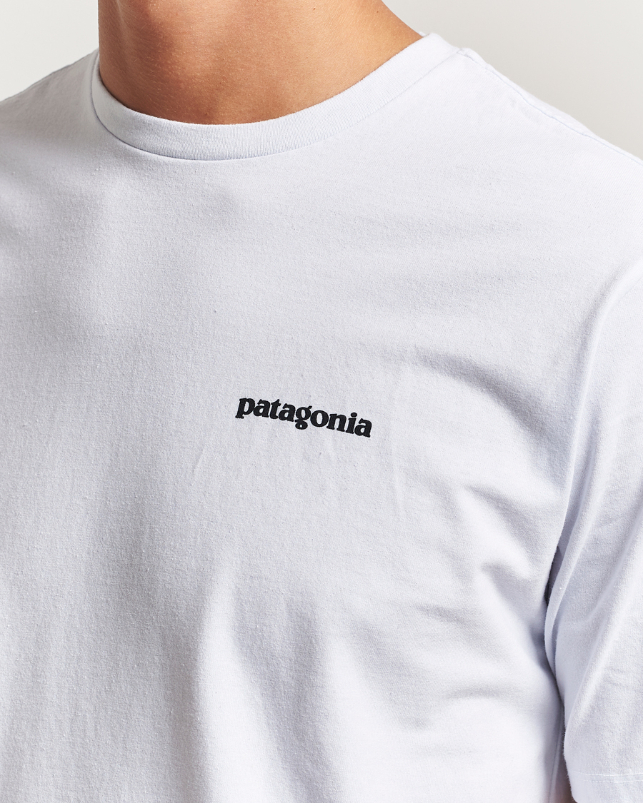 Mies | T-paidat | Patagonia | P-6 Logo T-Shirt White
