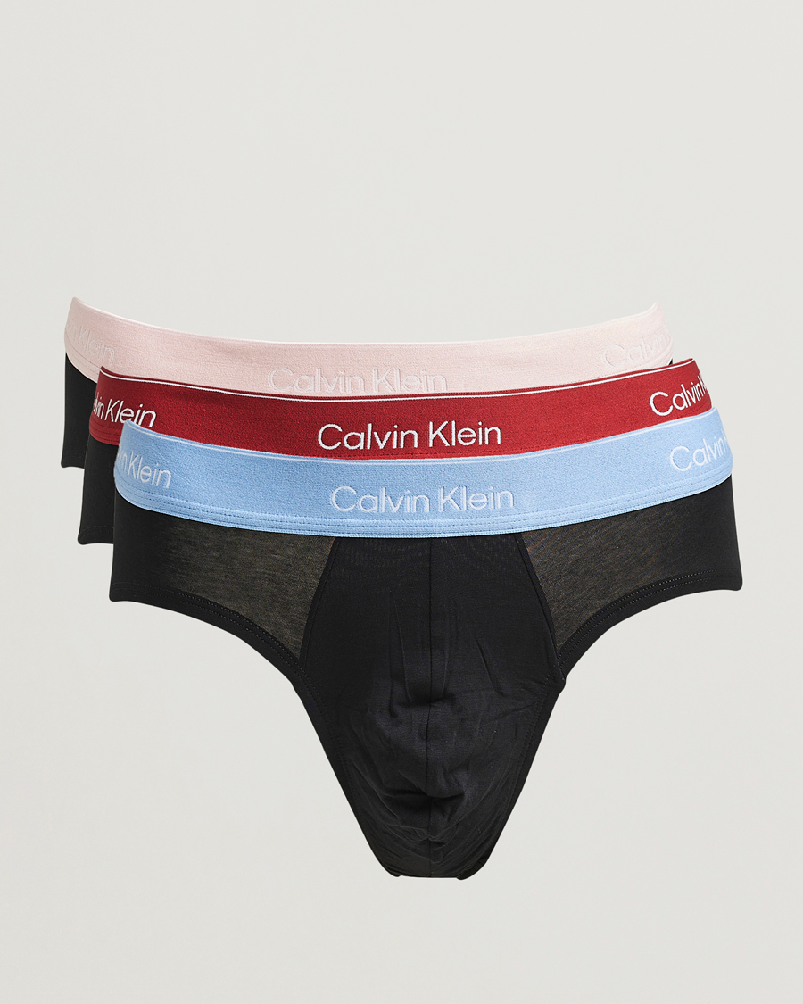Mies | Alusvaatteet | Calvin Klein | 3-Pack Icon Cotton Stretch Hip Brief Black