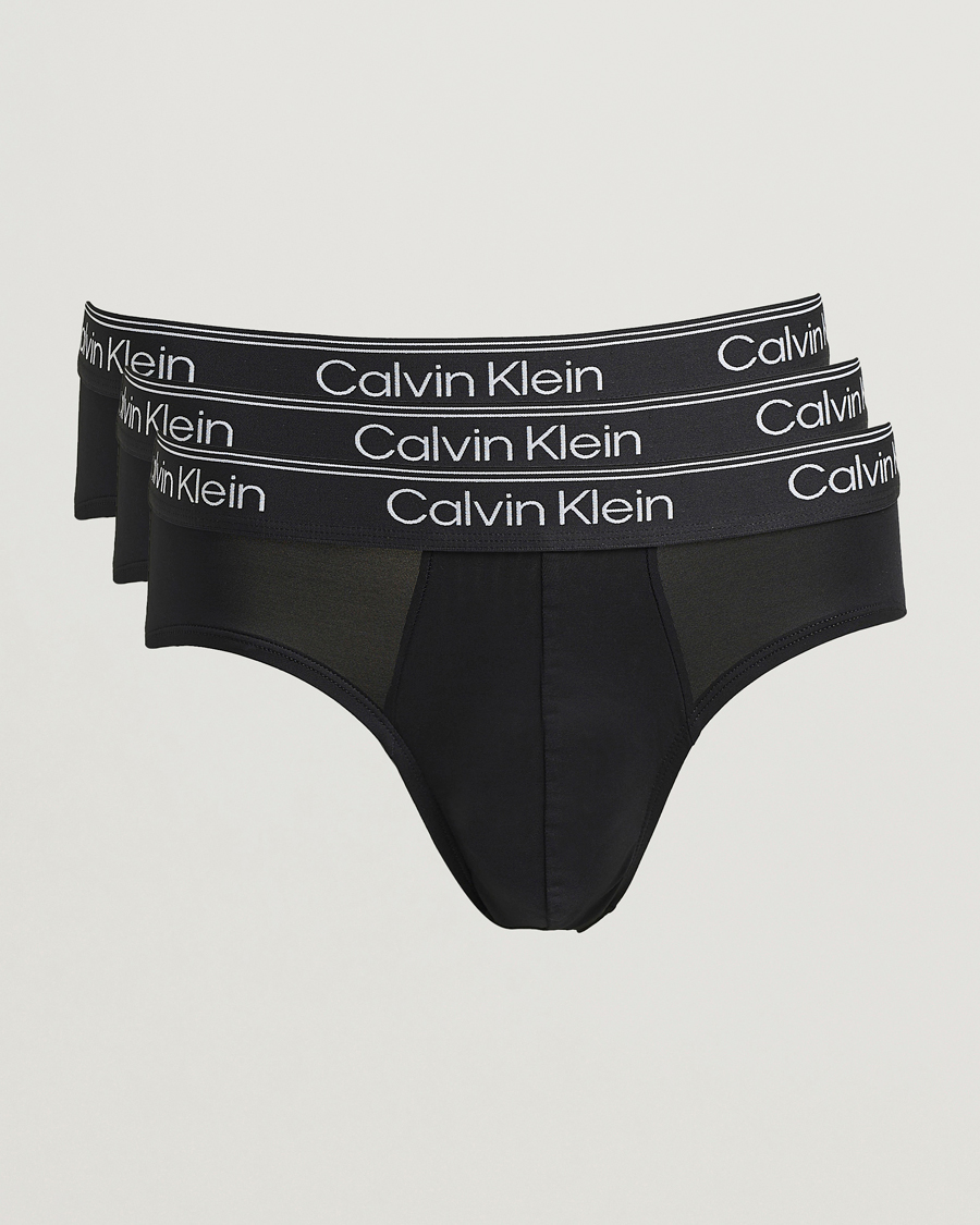 Mies | Alusvaatteet | Calvin Klein | 3-Pack Micro Stretch Hip Brief Black