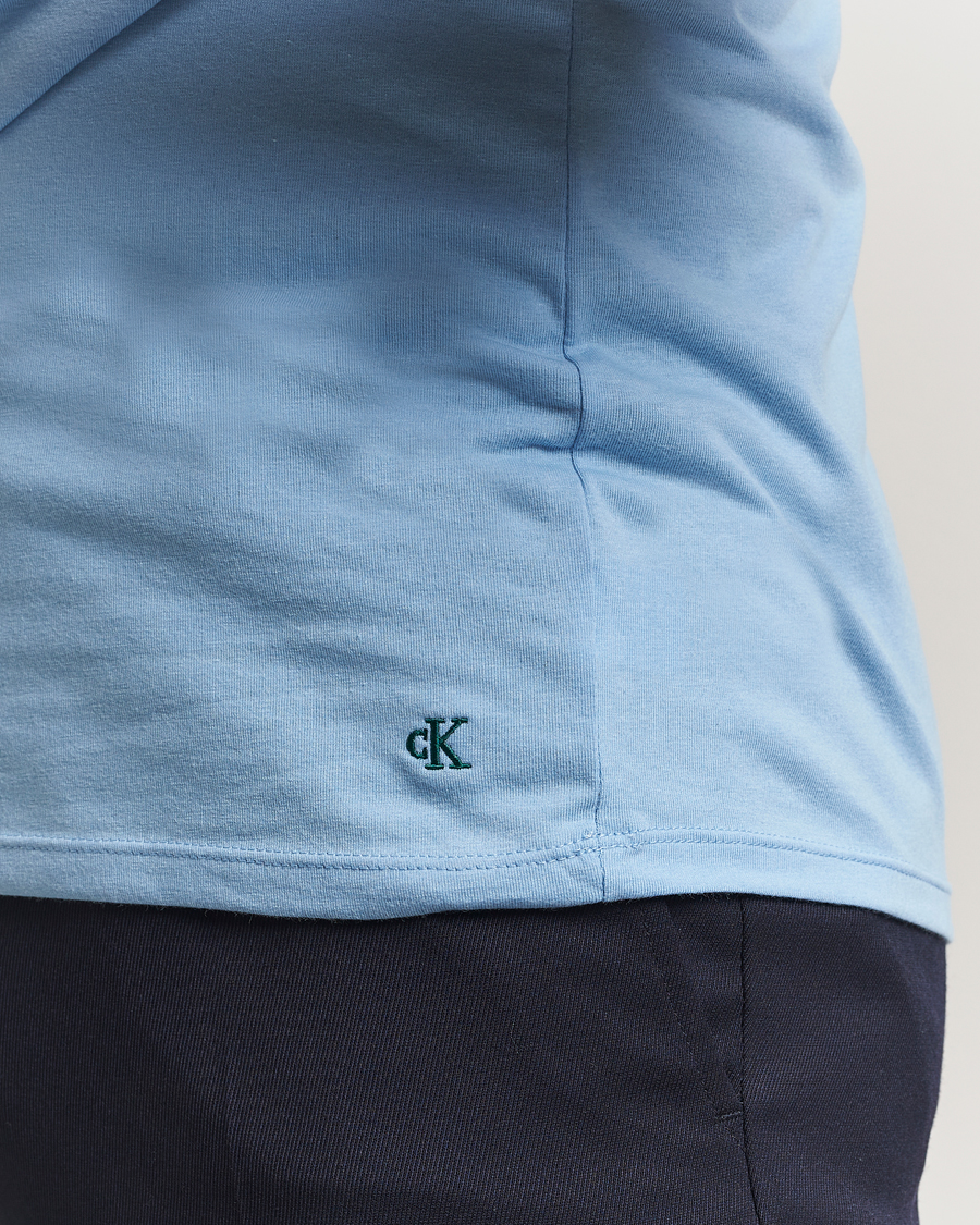 Mies | T-paidat | Calvin Klein | 3-Pack Cotton Stretch Crew Neck T-Shirt Black/Green/Blue