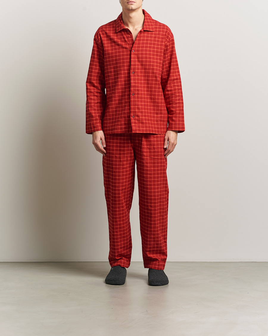 Mies | Yöpuvut ja kylpytakit | Calvin Klein | Flannel Pyjama Set Red