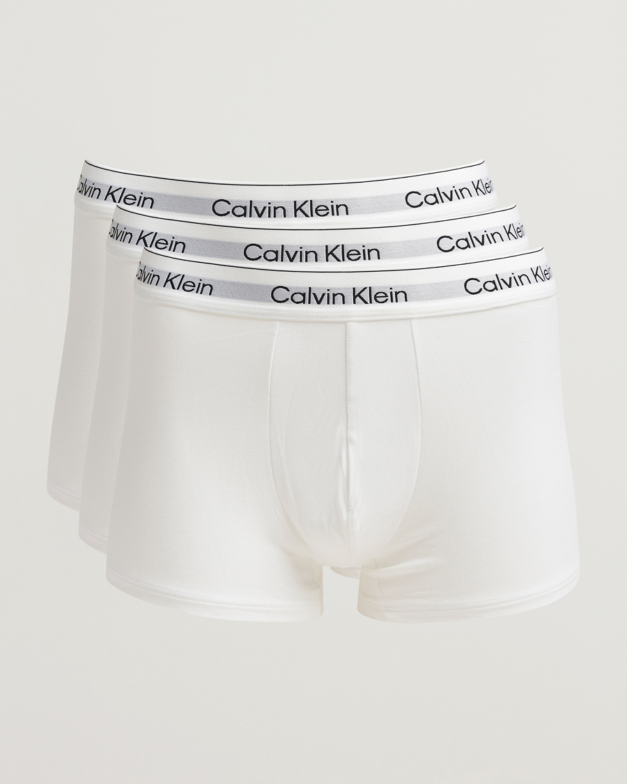 Mies | Alusvaatteet | Calvin Klein | 3-Pack Icon Cotton Stretch Trunk White