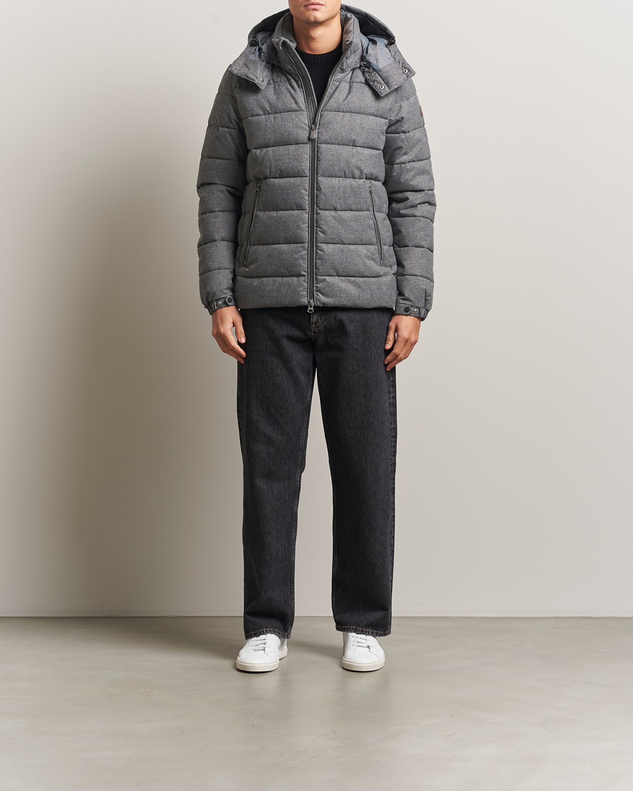 Mies | Takit | Save The Duck | Constantin Padded Flannel Jacket Mid Grey Melange