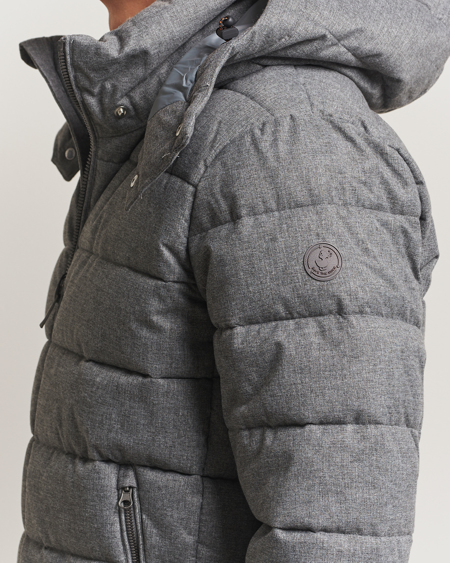 Mies | Takit | Save The Duck | Constantin Padded Flannel Jacket Mid Grey Melange