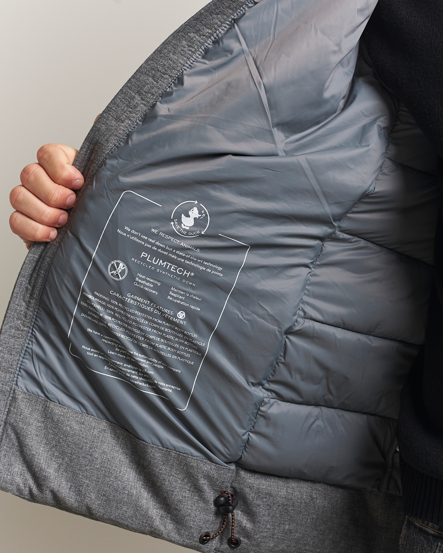 Mies | Takit | Save The Duck | Constantin Padded Flannel Jacket Mid Grey Melange