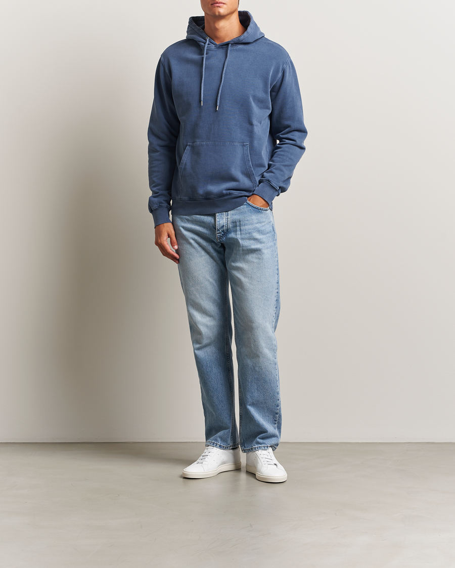 Mies | Puserot | Colorful Standard | Classic Organic Hood Neptune Blue
