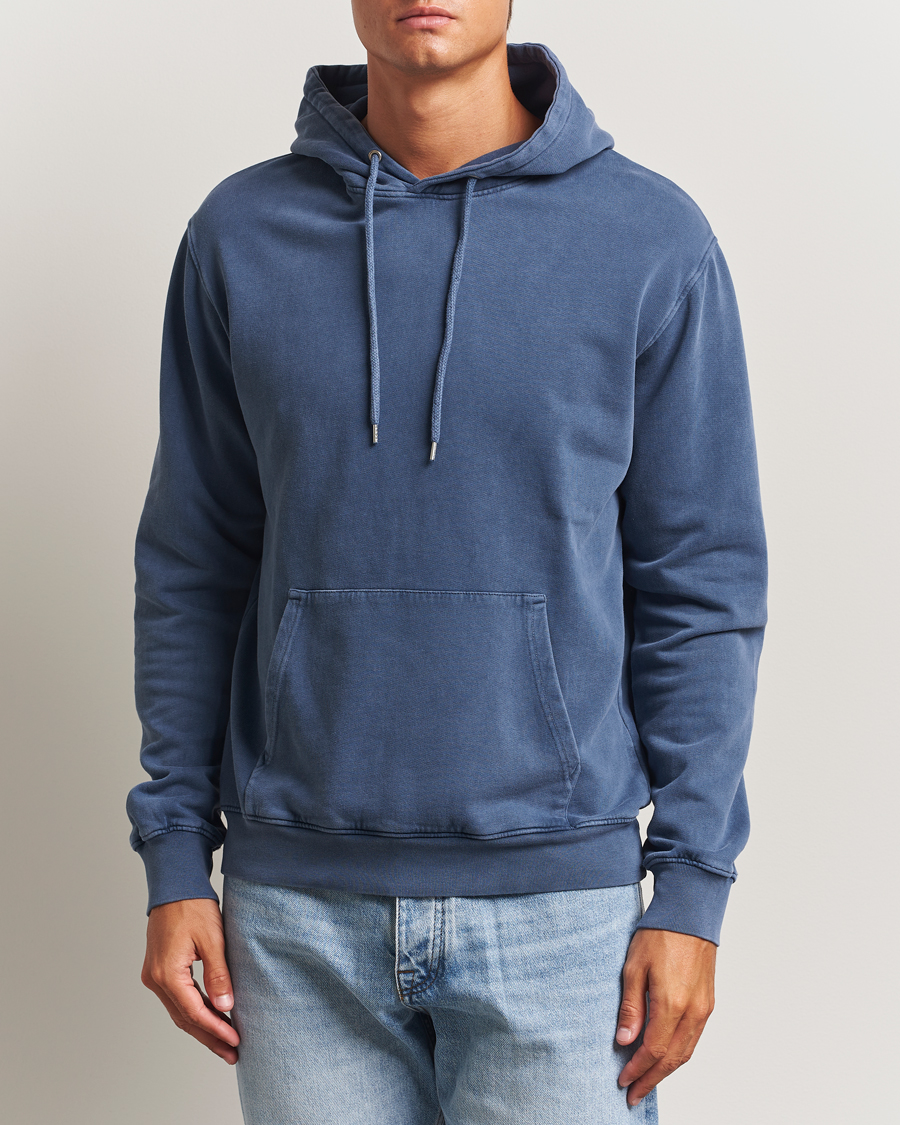 Mies | Puserot | Colorful Standard | Classic Organic Hood Neptune Blue