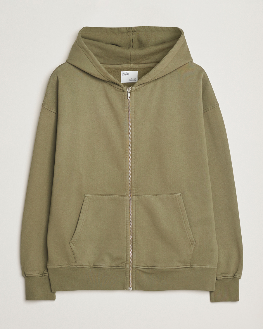 Mies | Puserot | Colorful Standard | Classic Organic Full Zip Hoodie Dusty Olive