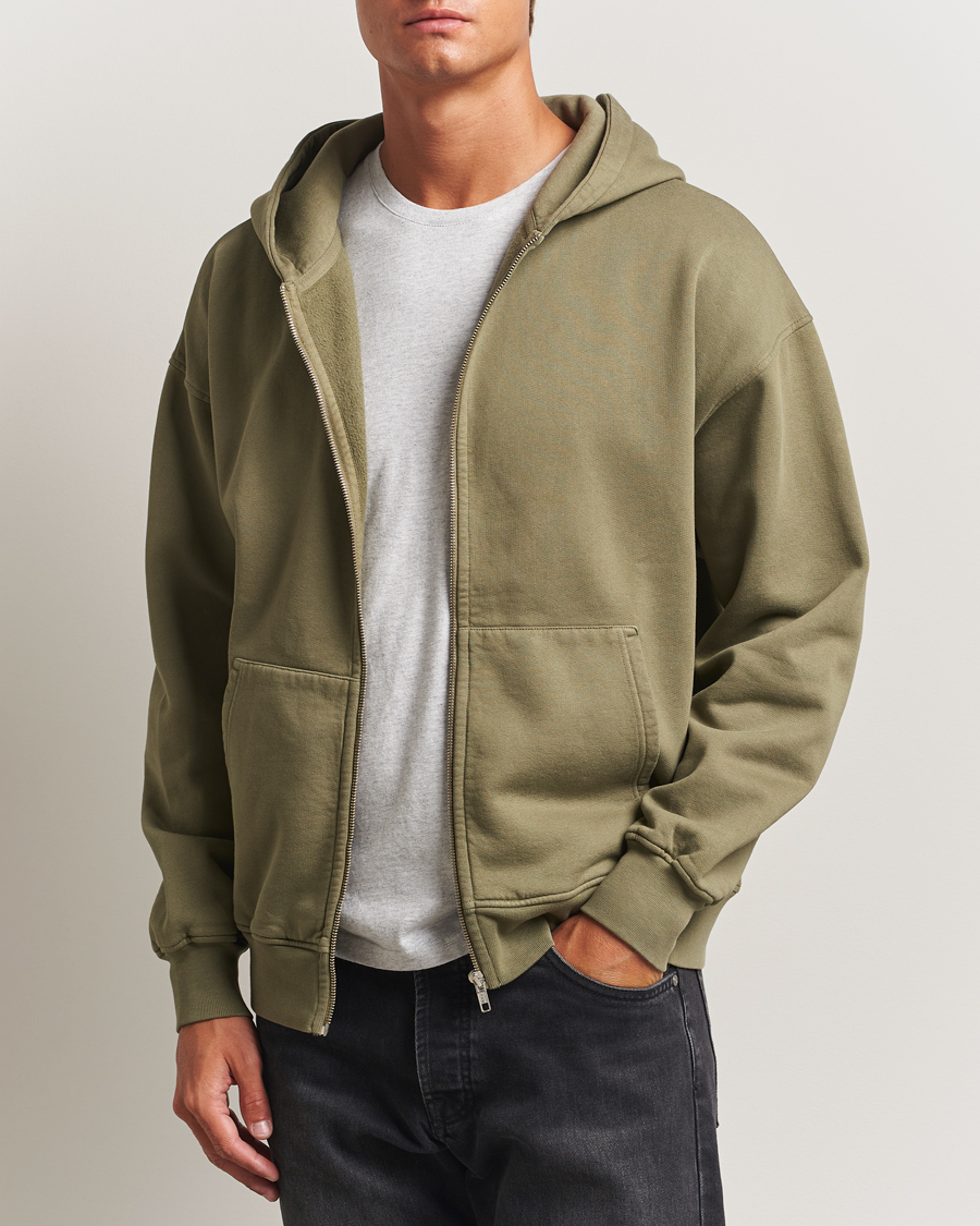 Mies | Puserot | Colorful Standard | Classic Organic Full Zip Hoodie Dusty Olive