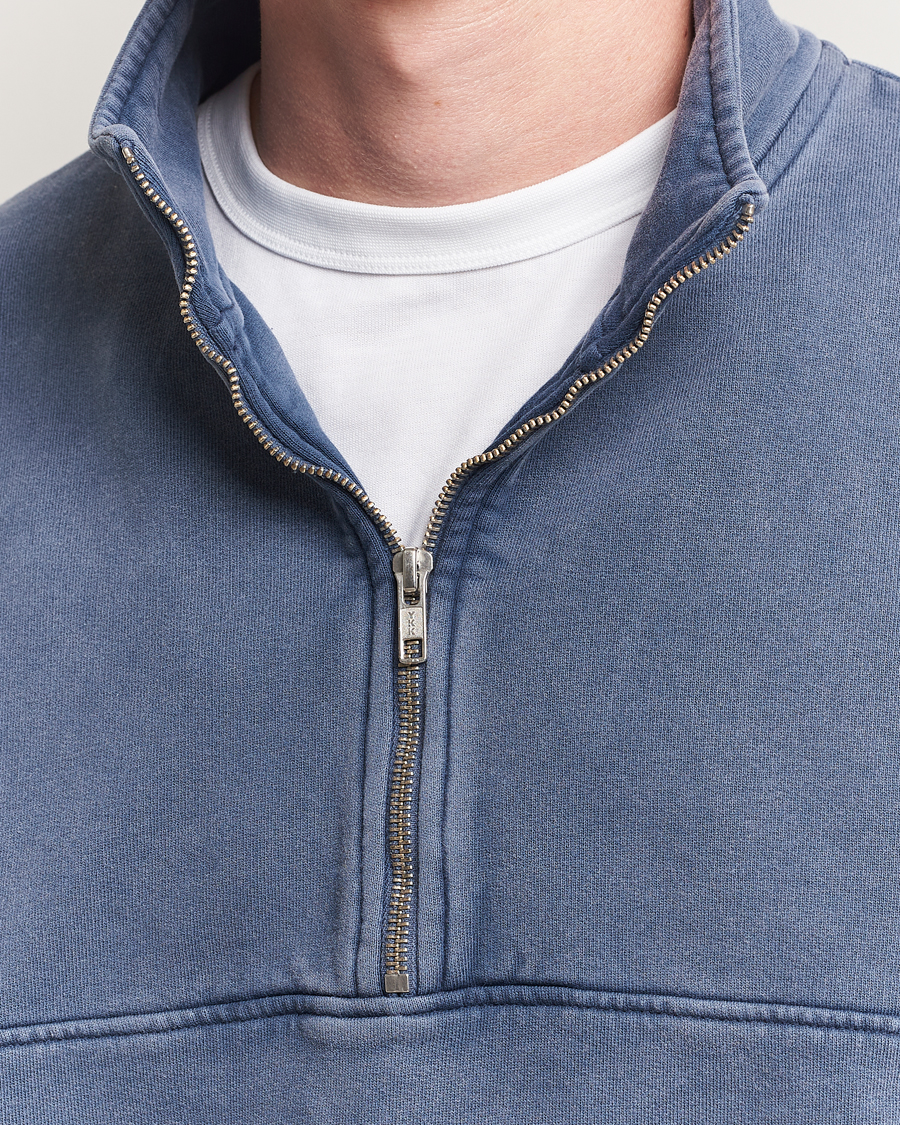 Mies | Puserot | Colorful Standard | Classic Organic Half-Zip Neptune Blue