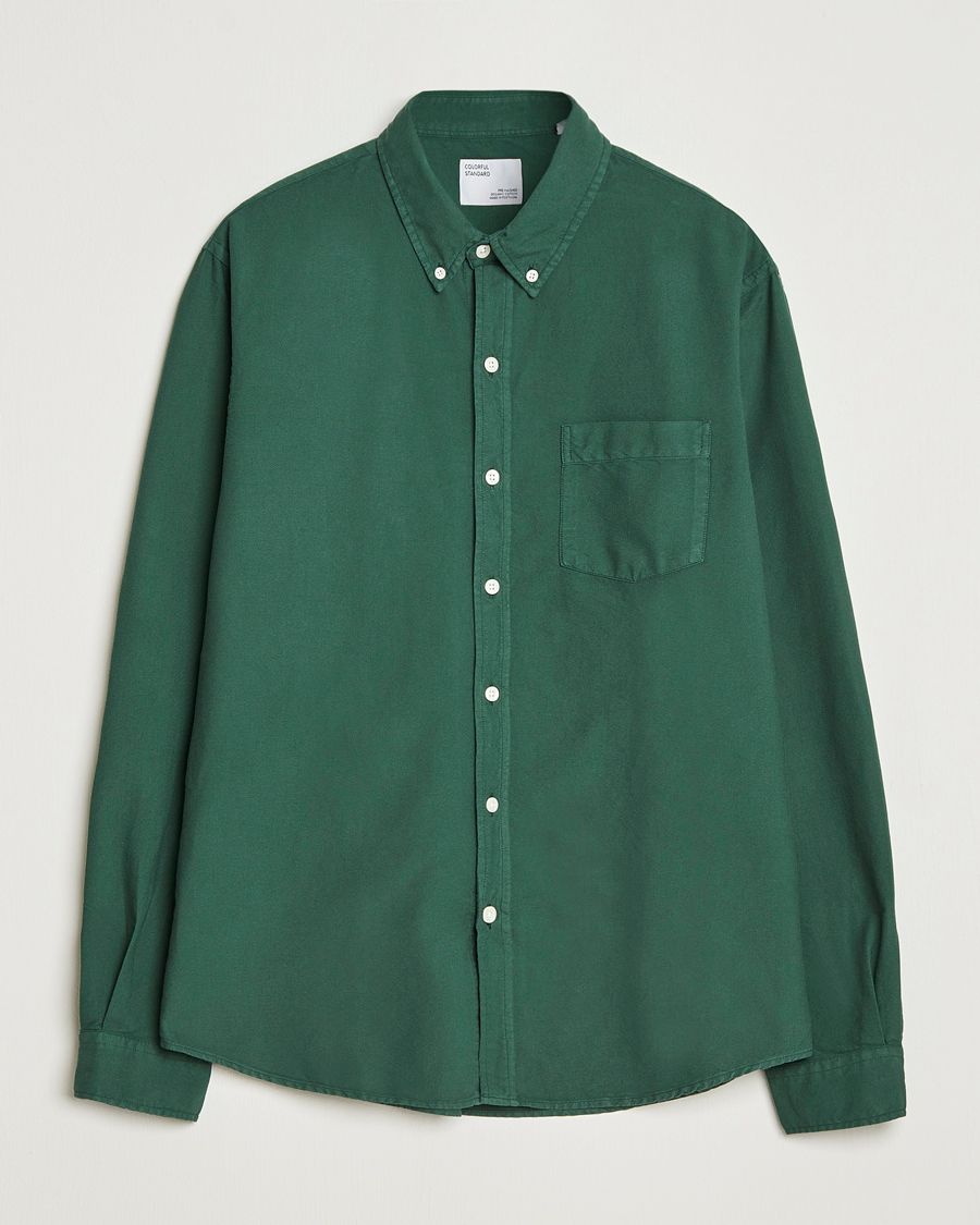 Mies | Kauluspaidat | Colorful Standard | Classic Organic Oxford Button Down Shirt Emerald Green