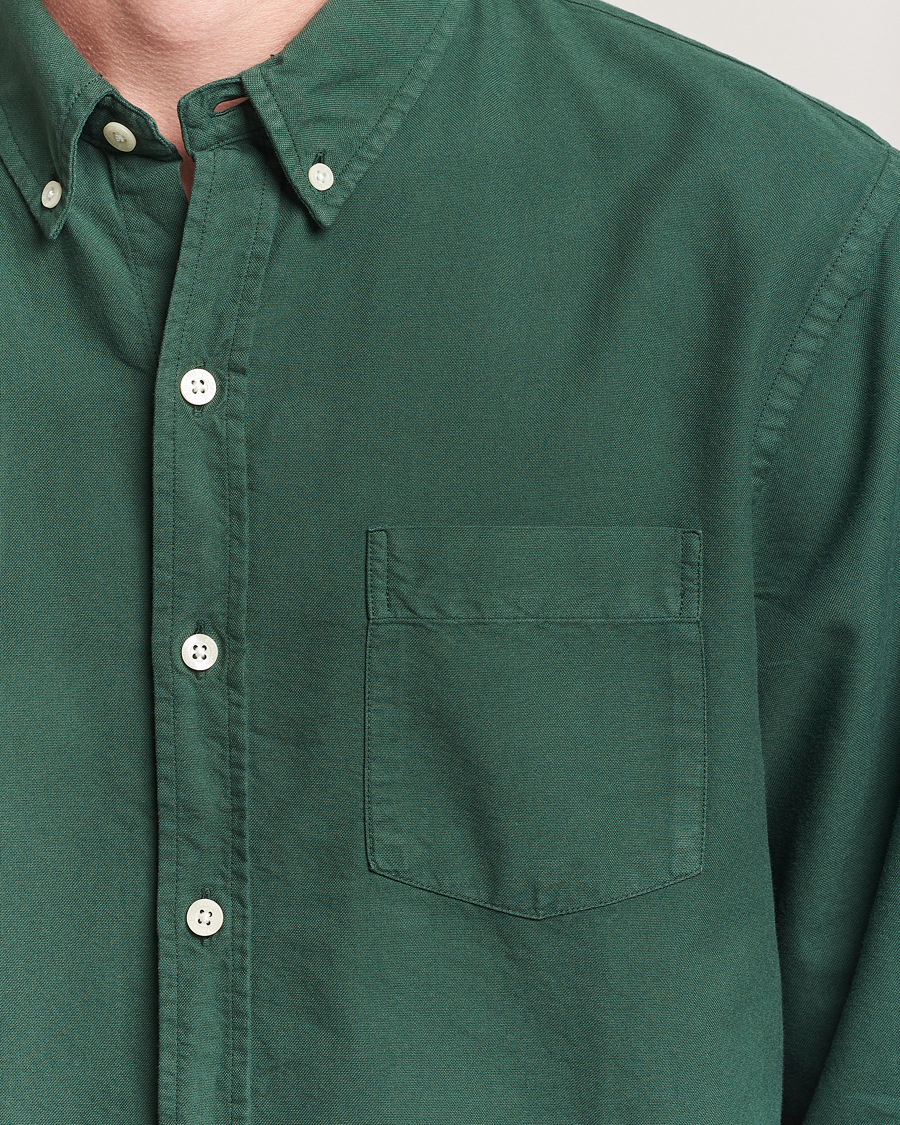 Mies | Kauluspaidat | Colorful Standard | Classic Organic Oxford Button Down Shirt Emerald Green