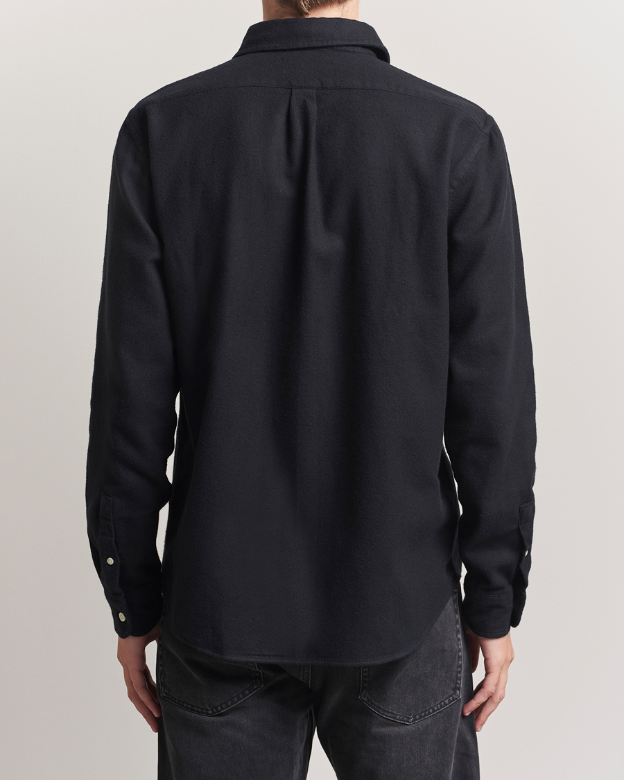 Mies | Kauluspaidat | Colorful Standard | Organic Flannel Shirt Deep Black