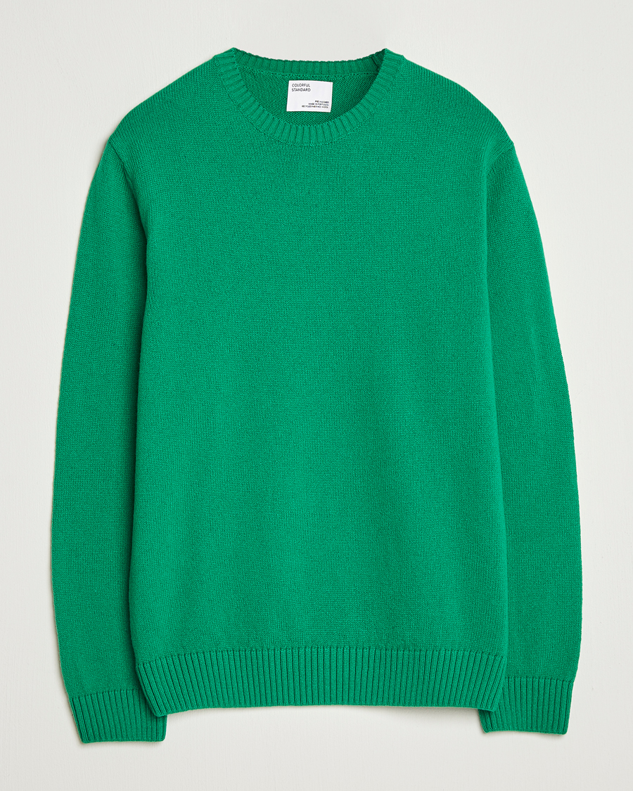 Mies | Puserot | Colorful Standard | Classic Merino Wool Crew Neck Kelly Green