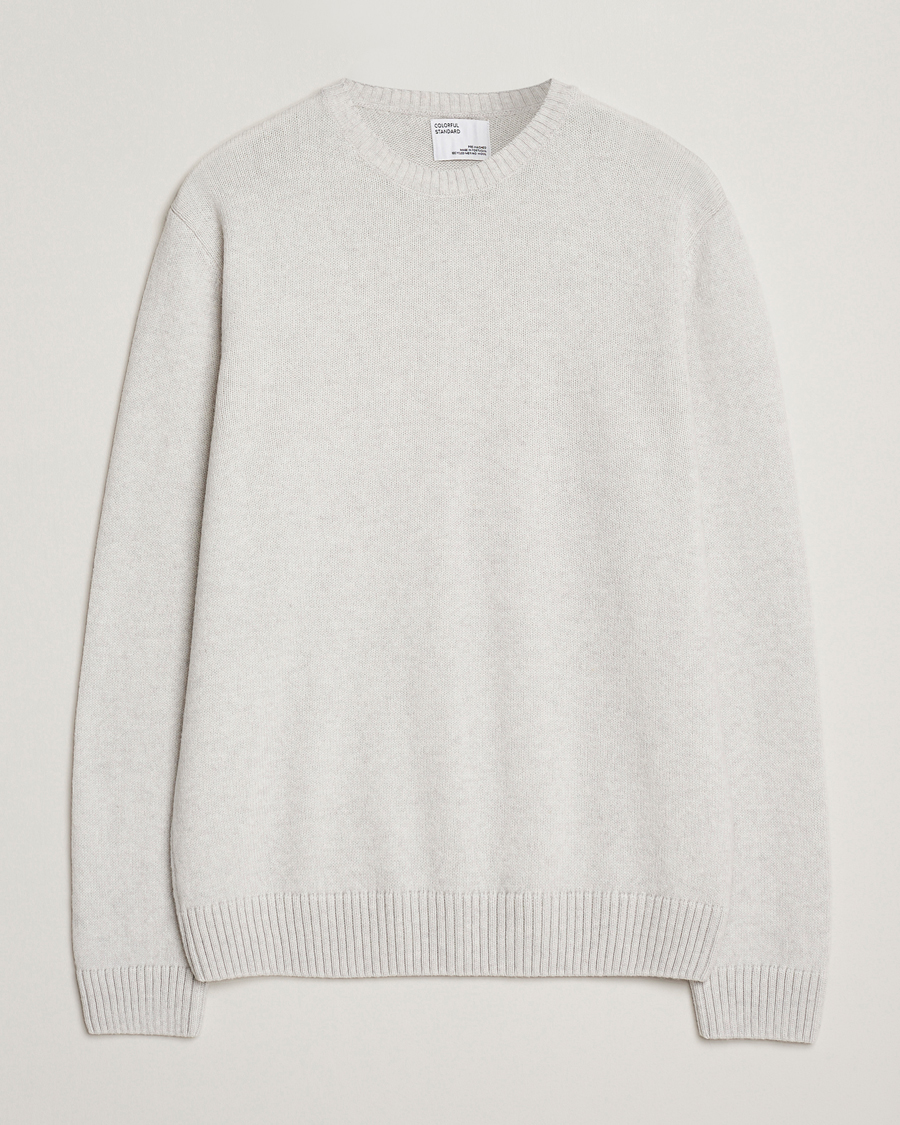 Mies | Puserot | Colorful Standard | Classic Merino Wool Crew Neck Snow Melange
