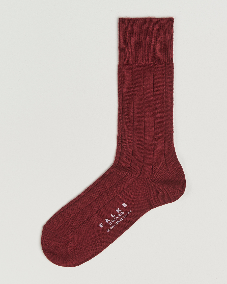 Mies | Alusvaatteet | Falke | Lhasa Cashmere Socks Cayenne Red