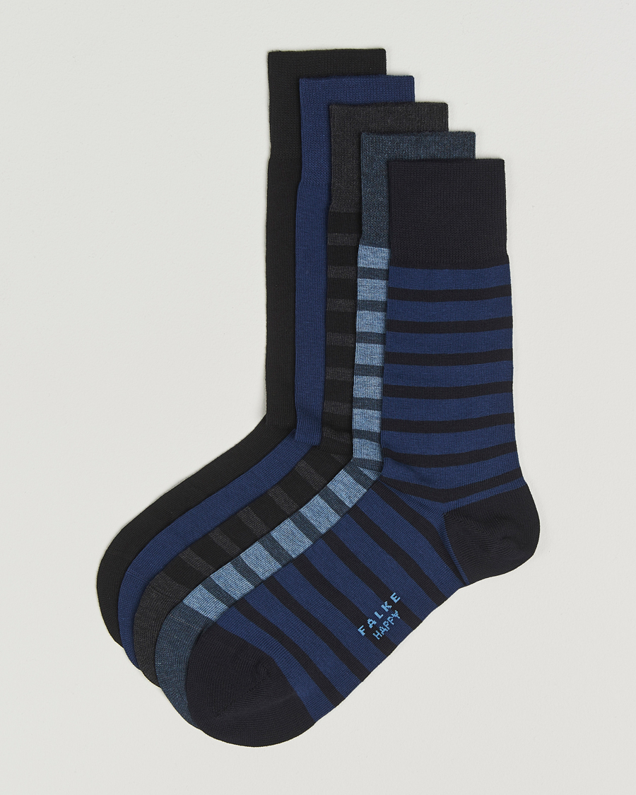 Mies | Alusvaatteet | Falke | Happy 5-Pack Cotton Socks Multi