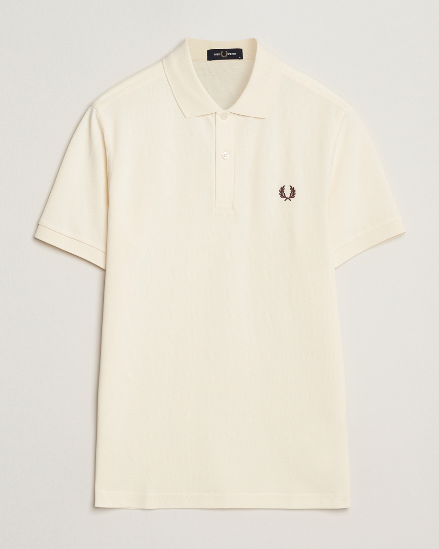 Mies | Pikeet | Fred Perry | Plain Polo Shirt Ecru