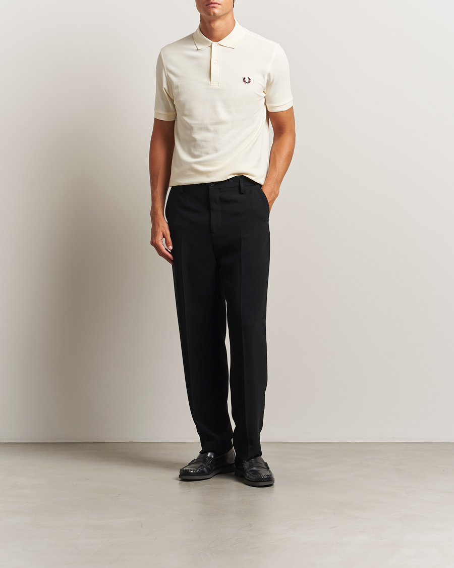 Mies | Pikeet | Fred Perry | Plain Polo Shirt Ecru
