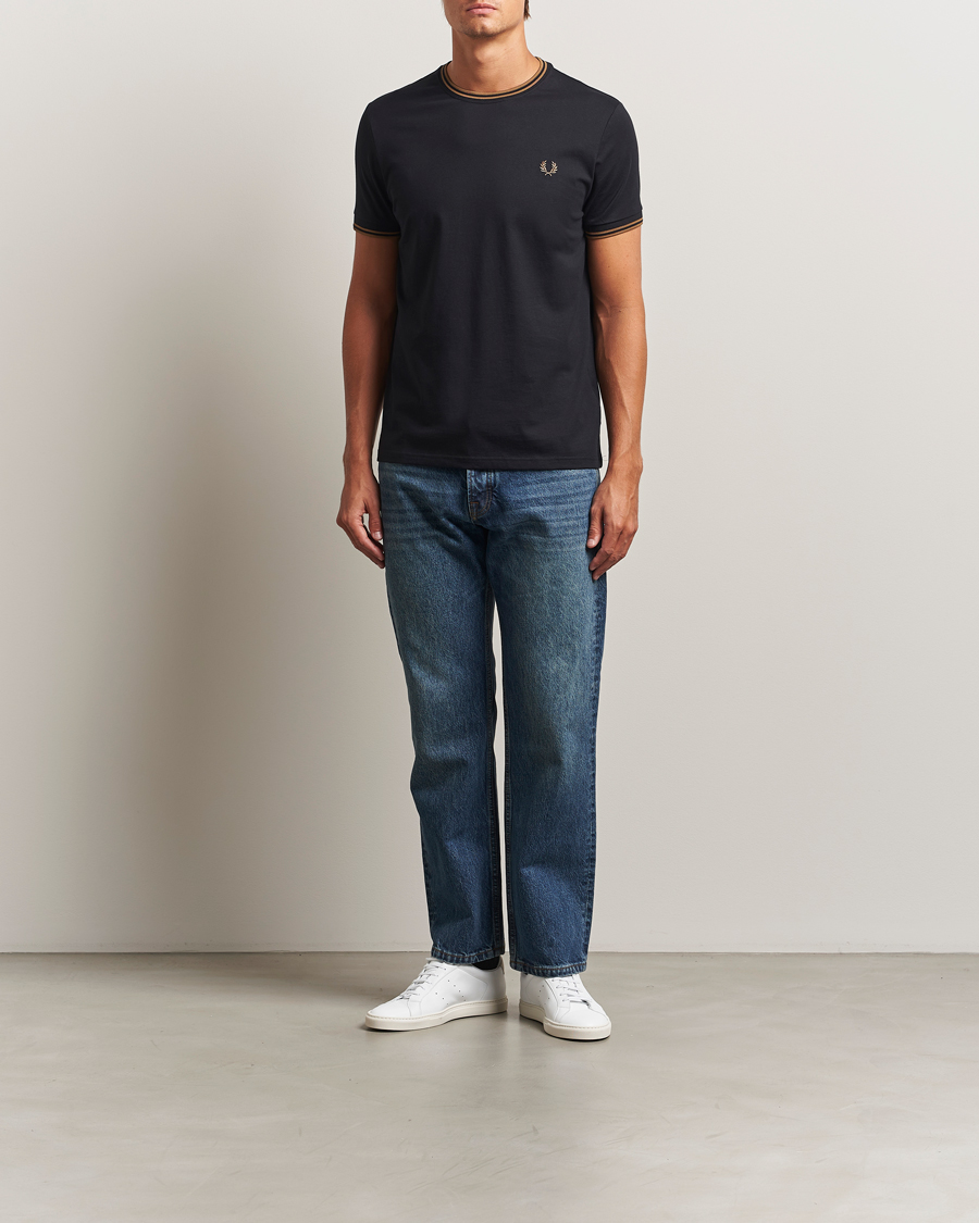 Mies | T-paidat | Fred Perry | Twin Tipped T-Shirt Black